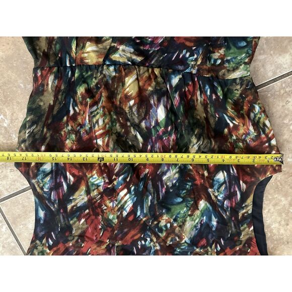 Theory 8 Silk Abstract Print Mini Dress - Picture 5 of 5